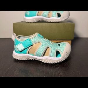 Keen Stingray Closed Toe Water Sandals Waterfall/Blue Glass Kids/Toddler 8